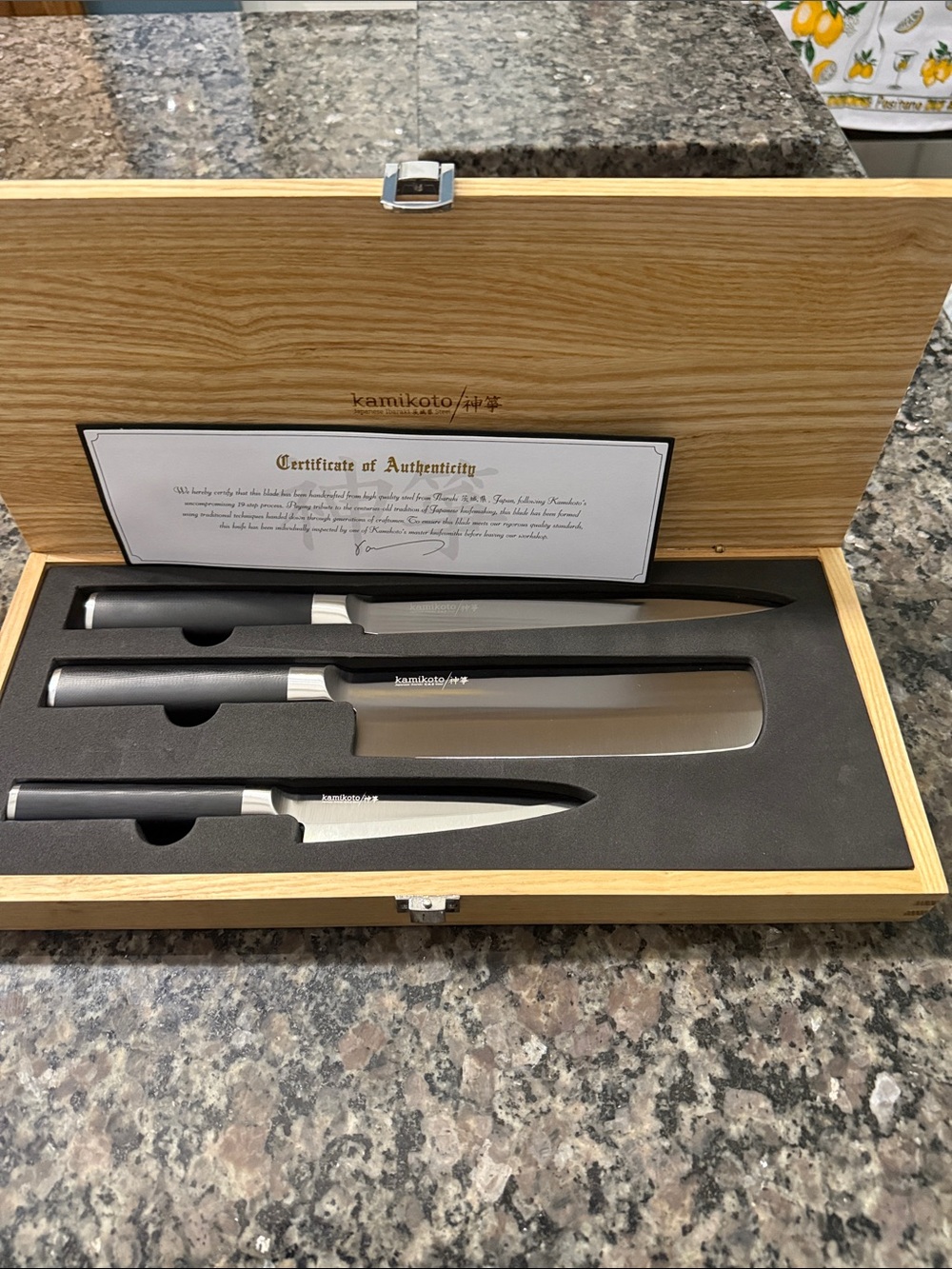 Kamikoto Black 3-Piece Knife Set - Black